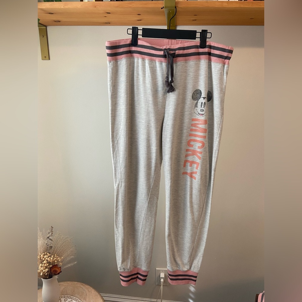 2 Piece Mickey Set: Official Disney Parks Hooded Lounge Set, XL - Picture 3 of 6